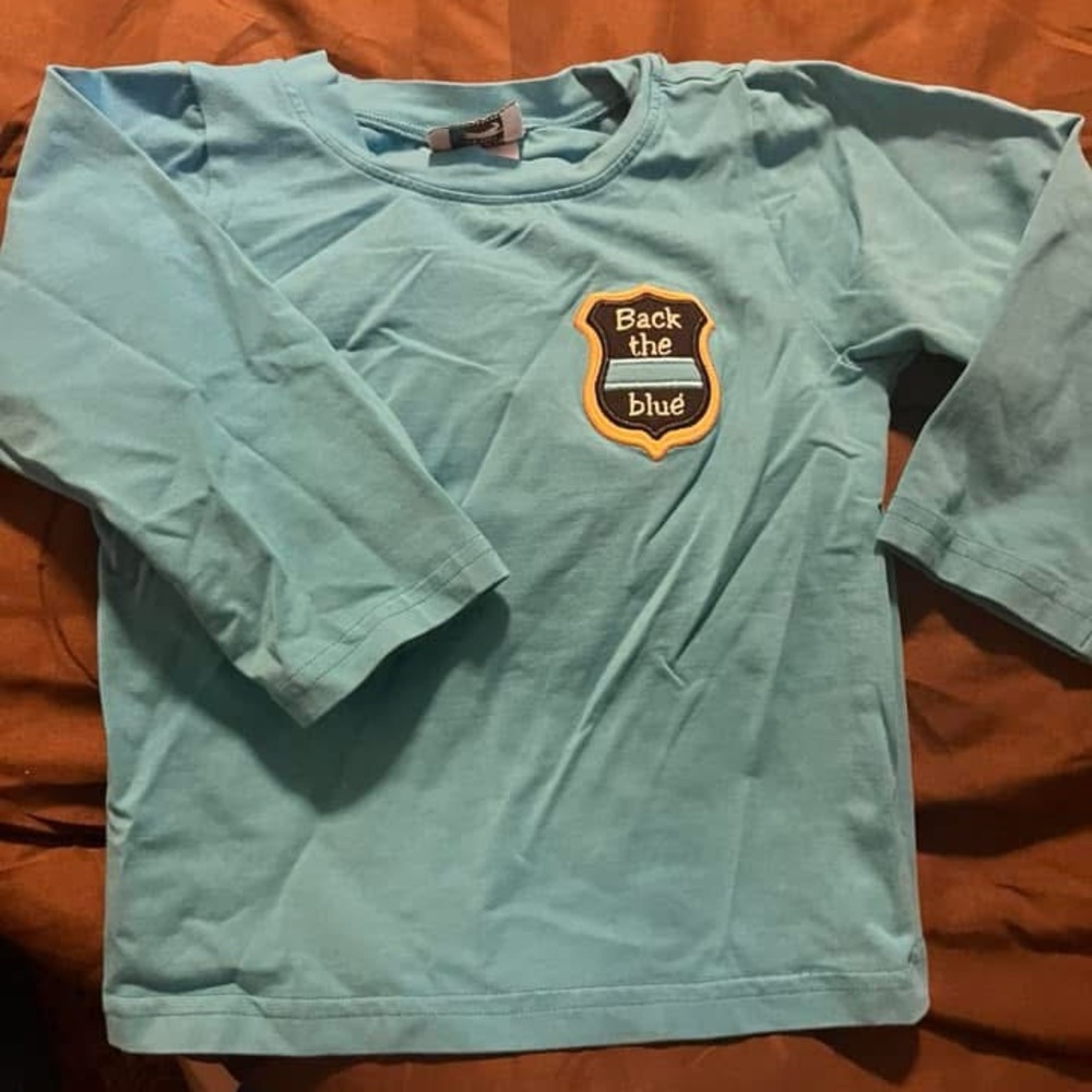 Boutique “Back the Blue” Long sleeve shirt